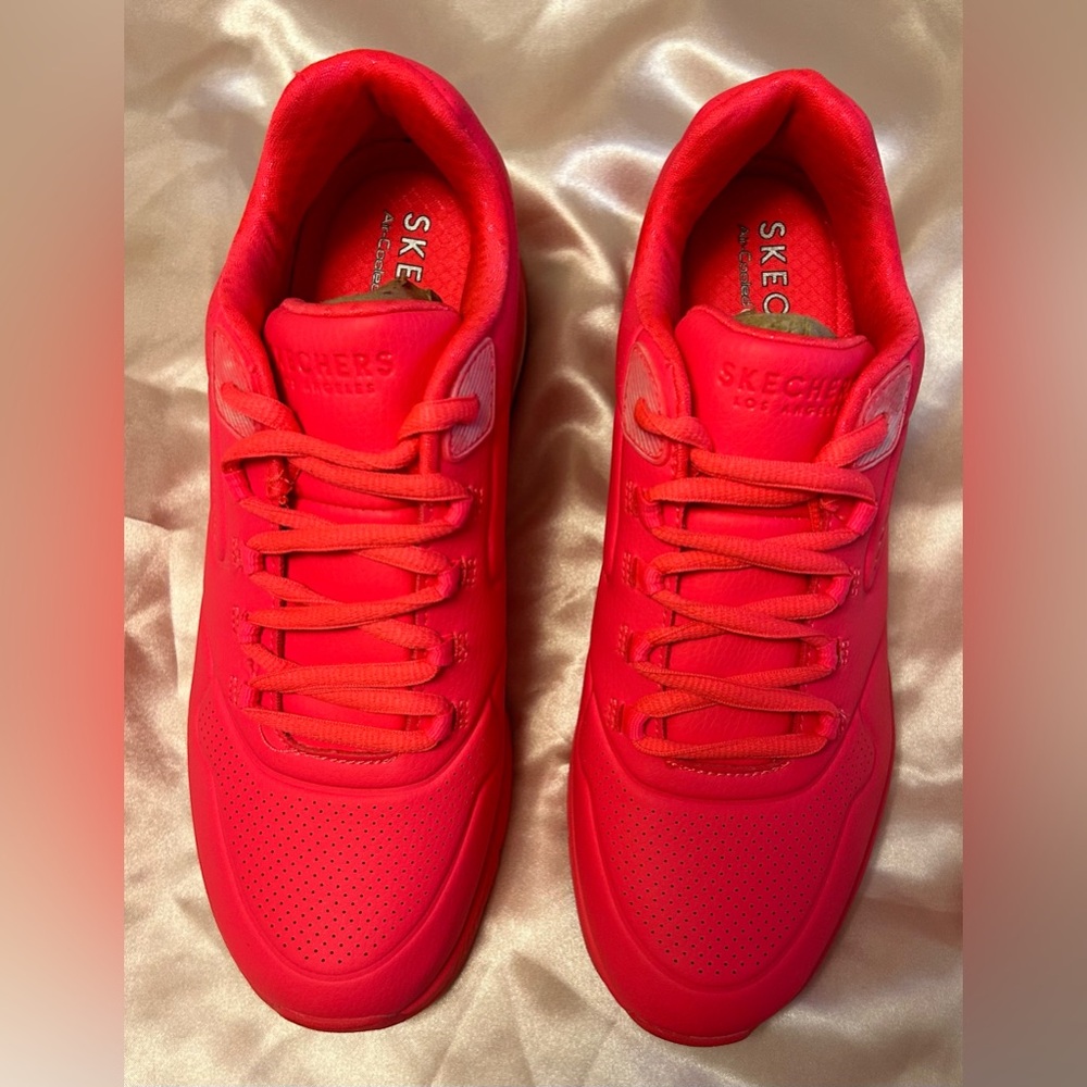 Skechers Kids' Vibrant Red Sneakers - Picture 5 of 8